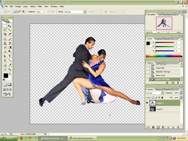 Creation of The Last Tango...: Step 1